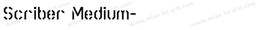 Scriber Medium字体转换